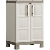 KETER Kunststoffschrank Excellence beige Kunststoff B/H/T: ca. 65x97x45 cm – taupe