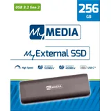 Mymedia SSD 256GB, USB 3.1, Typ A-C, Mini (R) 520MB/s, (W) 500MB/s, Retail-Blister