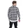 URBAN CLASSICS Flanellhemd Schwarz/Weiß L