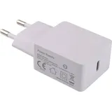 DEHNER ELEKTRONIK USB Ladeger‰t 20W 1x USB-CÆ Weiß Innenbereich USB Power Delivery (USB-PD)