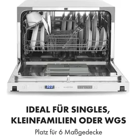 Klarstein Amazonia 6 Secret Einbau-Geschirrspüler (vollintegrierbar, 550 mm breit)