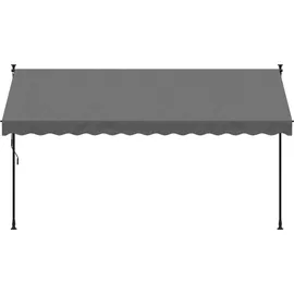 vidaXL Markise Einziehbar 350 x 150 cm anthrazit