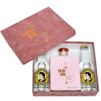 Skin Gin | Handcrafted German Gin | Pink Lady Velvet Box | Manufaktur Gin aus dem Alten Land | Koriander-Grapefruit-Limetten | 42% 500ML
