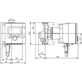 WILO Stratos MAXO 30/0,5-8, Rp 1 1/4", 180 mm, PN 10