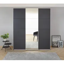 Rauch Schwebetürenschrank KOLUNA mit Spiegel 203 x 210 x 62 cm grau