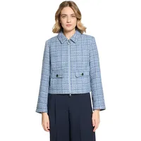Betty Barclay Blazer-Jacke Blau/Weiß 40