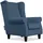 Konsimo Ohrensessel Miles 82 x 105 x 97 cm Blau