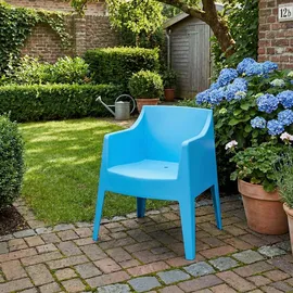 deluke HENRI Gartenstuhl 73 x 57 x 78 cm blau 4 St.