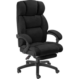 Tectake Jillien Velours Schwarz