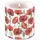 Ambiente Home Stumpenkerze 7,5x9 cm Weiß/Rot