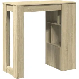 vidaXL Bartisch mit Regal 102 x 50 x 103,5 cm Braun