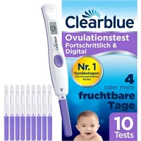 Clearblue Ovulationstest Fortschrittlich & Digital (testet 2 Hormone), Kinderwunsch, 10-tlg.