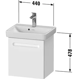 Duravit Waschtischunterbau 1 Tür 44,0 x 38,6 x 47,8 cm Graphit Matt