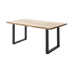 Woodford Kufentisch massiv Malaisa , holzfarben , Maße (cm): B: 90 H: 76