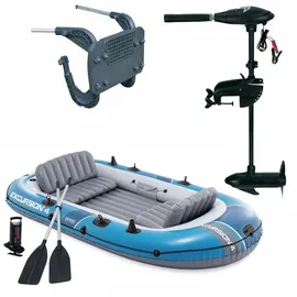 Intex Schlauchboot Excursion 4 inkl. Außenbordmotor | Befestigung