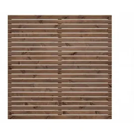 WOODTEX Sichtschutzelement 180 x 4 cm Braun Holz