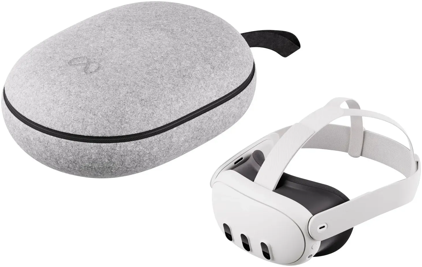 META Virtual-Reality-Brille "Quest 3 128 GB + Tragetasche" VR-Brillen weiß VR Brille