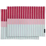 REMEMBER 2er-Set: Tischsets "Vivi" in Rot - (L)43,5 x (B)32 cm