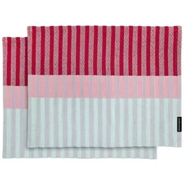 REMEMBER 2er-Set: Tischsets "Vivi" in Rot - (L)43,5 x (B)32 cm