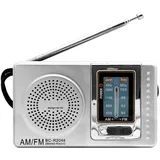 Ociodual Mini Radio Analog BC-R2048 Ausgang Mini Jack Stromversorgung über 2 ...