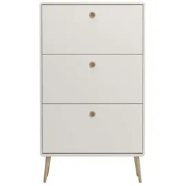 VCM Softline 246 x 26 x 0 cm 9 Klaptüren weiß / weiß