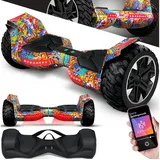 Kesser KESSER® Hoverboard 8,5 Zoll 800 mit Bluetooth Lautsprecher, LED Licht, Kinder Sicherheitsmodus, Dual Motor, Smart Elektro Self Balance Board Hover E-Scooter