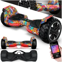 Kesser KESSER® Hoverboard 8,5 Zoll 800 mit Bluetooth Lautsprecher, LED Licht, Kinder Sicherheitsmodus, Dual Motor, Smart Elektro Self Balance Board Hover E-Scooter