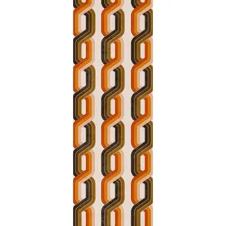 Fototapete ARCHITECTS PAPER "Chains", braun (braun, orange), B:1m L:2,8m, Vlies, Tapeten, Grafik Tapete Natur Fototapete Panel 1,00m x 2,80m
