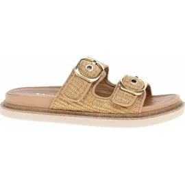 TAMARIS Pantolette Damen Vegan Flach braun,EU 40
