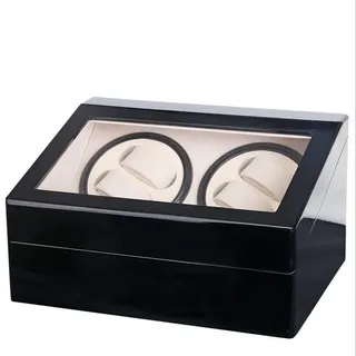 CuCummoo 4+6 Uhren Holz Automatisch Beweger Uhrenbeweger Vitrine Watch Winder Uhrenbox Uhren Aufbewahrungsboxen Display-Boxen 30.5 * 23.5 * 18cm