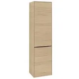 Villeroy & Boch Subway 3.0 Hochschrank C59301VJ 40x171x36,2cm, Schanier rechts/Griff Volcano black, nordic oak