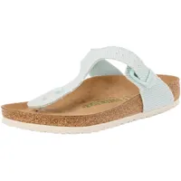 Birkenstock Damen Gizeh surf Green Veg, Rough Canvas Flip-Flops, 38 EU