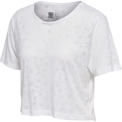 hummel hmlMT IRIS Burnout Crop T-Shirt Damen 9001 - white M