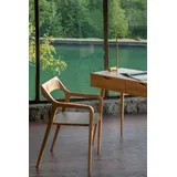 Mobello Stuhl Zeitloser Massiv Holz Designerstuhl, Bequemer Holzstuhl & Esszimmerstuhl, 52x53x80 cm beige