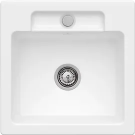 Villeroy & Boch Siluet 50 S stone white + Handbetätigung