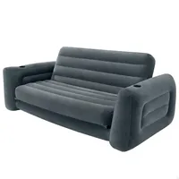 Intex Schlafcouch 66552 Hellgrau Größe 203 x 231 x 66 cm Anthrazit Wasserdicht