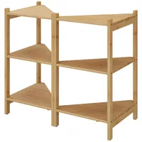Vicco Waschbeckenunterschrank Zeno, Bambus, 68 x 60.5 cm 2er