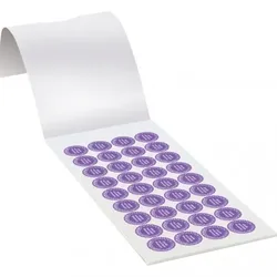 Dreifke® Prüfplakette gepr.n. DGUV Vorschrift 3 28-33, violett, Dokumentenfolie, Ø20mm, 180/H