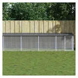 vidaXL Hühnerkäfig mit Dach Anthrazit 803x98x90 cm Verzinkter Stahl