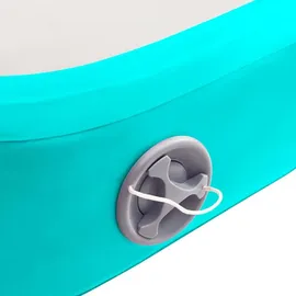 vidaXL Aufblasbare Gymnastikmatte mit Pumpe 600x100x20 cm PVC Grün