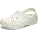 Crocs Classic Floral Cut Out T Holzschuhe - Chalk, 23-24
