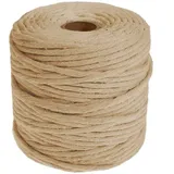 DéVa Makramee Band 5mm x 100 m Länge Makramee Garn aus 100% Baumwolle natur Nähgarn