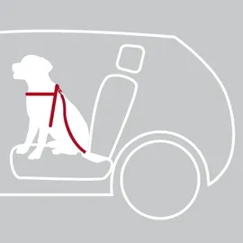 Trixie Auto-Geschirr Hund schwarz L