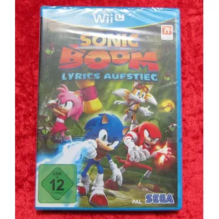Sonic Boom Lyrics Aufstieg, Nintendo WiiU Spiel, Neu OVP, deutsche Version