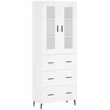 vidaXL Highboard Weiß 69,5x34x180 cm Holzwerkstoff