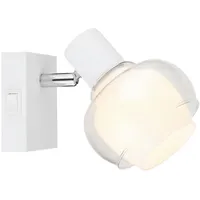 GLOBO Strahler, Klar, Opal, Weiß, Glas Metall,