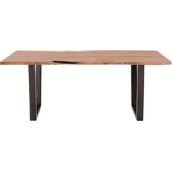 Esstisch MCA LIVING "Calabria", braun (akazie natur, antik gewischt, akazie natur), B:200cm H:78cm T:100cm, 100% Akazie, Tische, Esstisch Holz-Esstische Rechteckiger Esstisch, Massivholz mit Baumkante