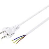 BASETECH BT-2300326 Strom Anschlusskabel Weiß 1.50 m