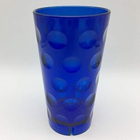 Dubbebecher (blau) 0,5 l aus Plastik mit Logofläche - Pfälzer Dubbeglas aus Kunststoff (Polycarbonat) mit Freifläche für Beschriftung oder Druck