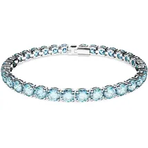 Swarovski Matrix Tennis Armband Blau Rhodiniert 5648929 Größe L